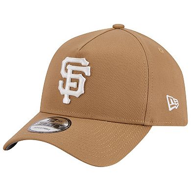 Men's New Era Khaki San Francisco Giants A-Frame 9FORTY Adjustable Hat