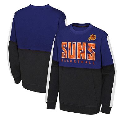 Youth Purple/Black Phoenix Suns Strong Side Pullover Sweatshirt
