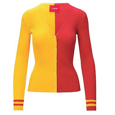 Women's Gold/Red Kansas City Chiefs Cargo Sweater