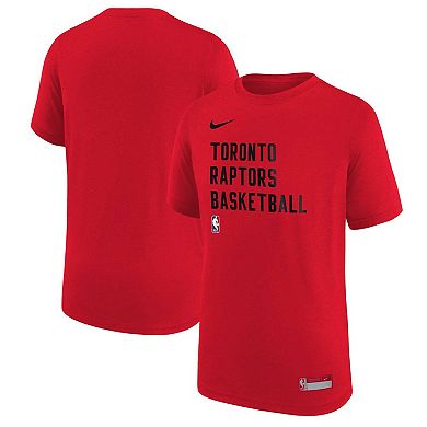 Youth Nike Red Toronto Raptors Essential Practice T-Shirt