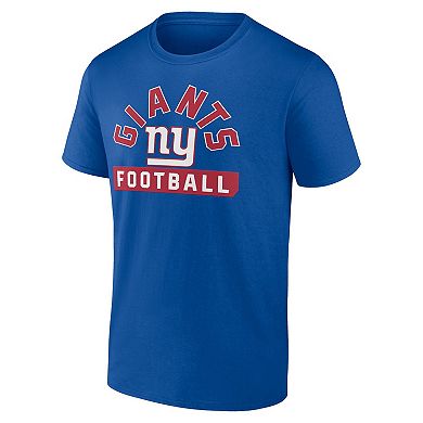 Men's Fanatics Branded Royal/White New York Giants Two-Pack 2023 Schedule T-Shirt Combo Set