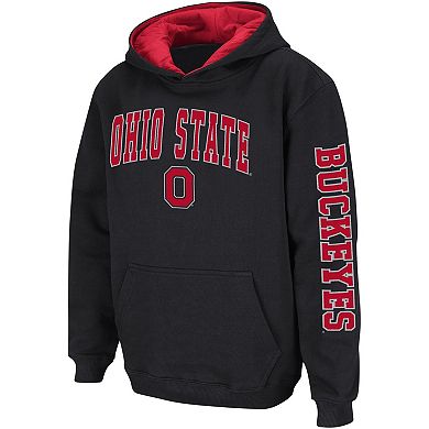 Youth Colosseum  Black Ohio State Buckeyes 2-Hit Pullover Hoodie