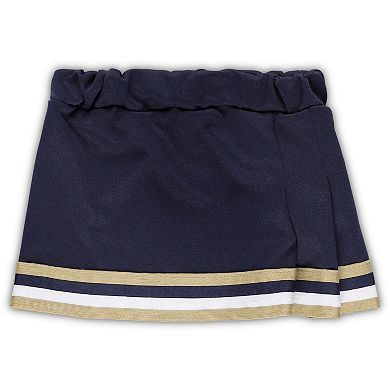 Girls Youth Navy Notre Dame Fighting Irish Two-Piece Cheer Set