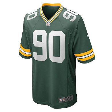 Men's Nike Lukas Van Ness Green Green Bay Packers 2023 NFL Draft First Round Pick Game Jersey