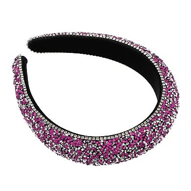 Rhinestone Headband Padded Hairband Hair Accessories 1.18"