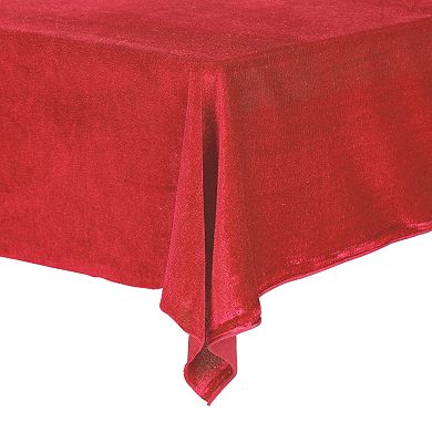 Rectangle Wrinkle Resistant Washable Polyester Table Cover 1 Pc, 63" X 110"