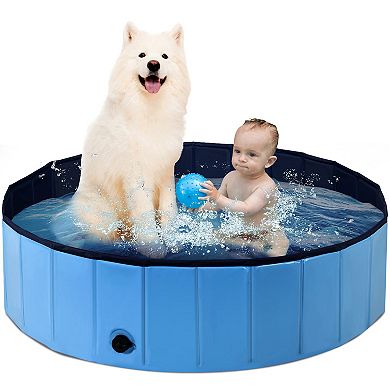 63" Foldable Portable Leakproof Kiddie Bathing Tub