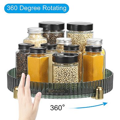 Lazy Susan Organizer for Cabinet Rotating Spice Rack with Turntable Suitable