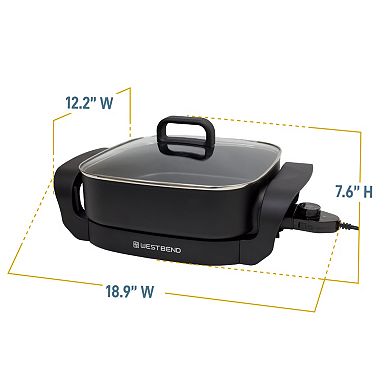 West Bend 12-in. Nonstick Electric Skillet