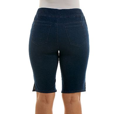 Women's Nina Leonard Classic Bermuda Denim Shorts