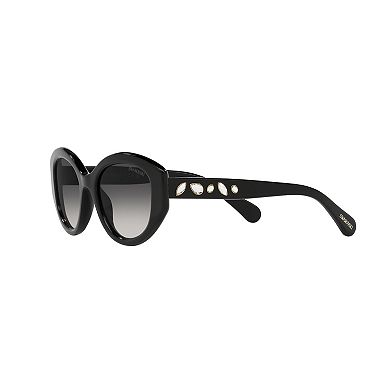 Women's Swarovski 0SK6005 53mm Cat Eye Gradient Sunglasses