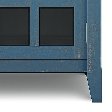 Simpli Home Acadian Distressed Entryway Storage Cabinet