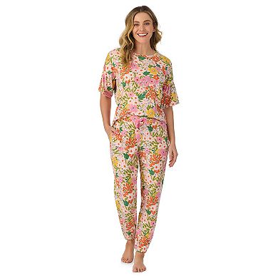 Women's Cuddl Duds® Pajama Cozy Bell Sleeve Top & Pajama Jogger Pants Set