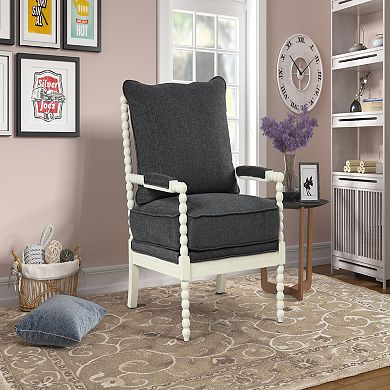 Best Master Furniture Fabric Arm Accent Chair