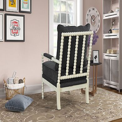 Best Master Furniture Fabric Arm Accent Chair
