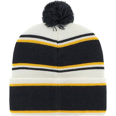 Youth '47  White West Virginia Mountaineers Stripling Cuffed Knit Hat with Pom