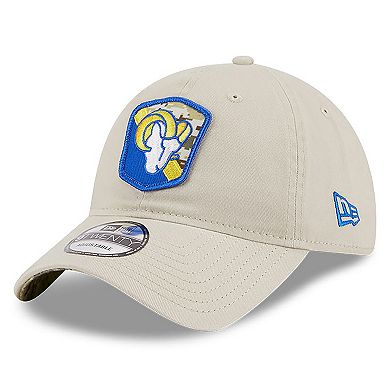 Men's New Era  Stone Los Angeles Rams 2023 Salute To Service 9TWENTY Adjustable Hat