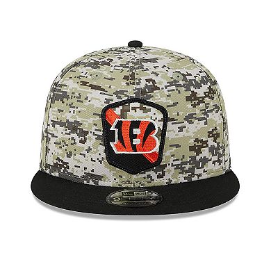 Men's New Era  Camo/Black Cincinnati Bengals 2023 Salute To Service 9FIFTY Snapback Hat