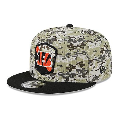 Men's New Era  Camo/Black Cincinnati Bengals 2023 Salute To Service 9FIFTY Snapback Hat