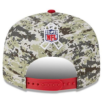 Youth New Era  Camo/Scarlet Tampa Bay Buccaneers 2023 Salute To Service 9FIFTY Snapback Hat