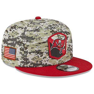Youth New Era  Camo/Scarlet Tampa Bay Buccaneers 2023 Salute To Service 9FIFTY Snapback Hat