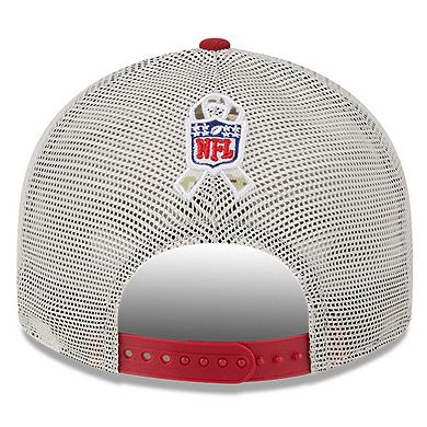 Men's New Era  Stone/Cardinal Arizona Cardinals 2023 Salute To Service Low Profile 9FIFTY Snapback Hat