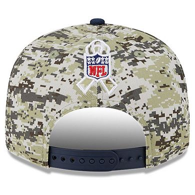 Youth New Era  Camo/Navy New England Patriots 2023 Salute To Service 9FIFTY Snapback Hat