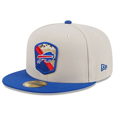 Men's New Era  Stone/Royal Buffalo Bills 2023 Salute To Service 59FIFTY Fitted Hat