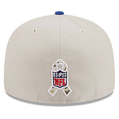 Men's New Era  Stone/Royal Buffalo Bills 2023 Salute To Service 59FIFTY Fitted Hat