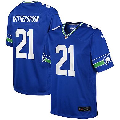 Youth Nike Devon Witherspoon Royal Seattle Seahawks Game Jersey