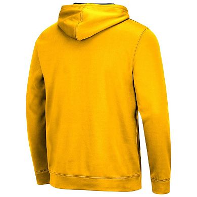Men's Colosseum Gold West Virginia Mountaineers Resistance Pullover Hoodie