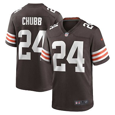 Men's Nike Nick Chubb Brown Cleveland Browns Game Jersey