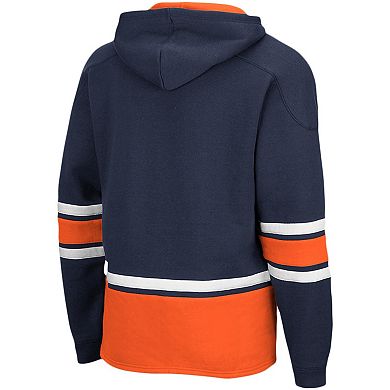 Men's Colosseum Navy Virginia Cavaliers Lace Up 3.0 Pullover Hoodie