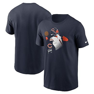 Men's Nike Justin Fields Navy Chicago Bears Player Graphic T-Shirt
