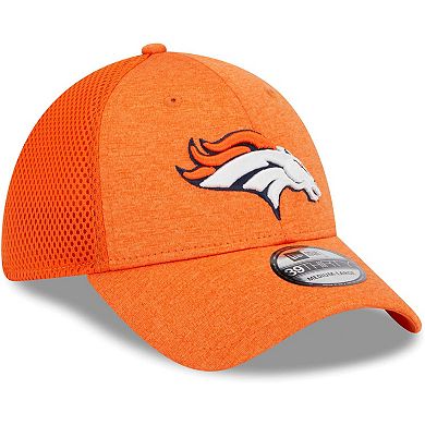 Men's New Era Orange Denver Broncos Stripe 39THIRTY Flex Hat