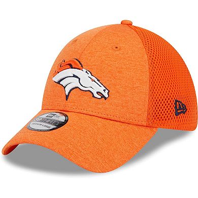 Men's New Era Orange Denver Broncos Stripe 39THIRTY Flex Hat