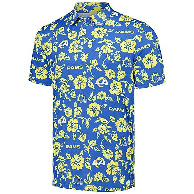 Men's Reyn Spooner Royal Los Angeles Rams Pua Performance Polo