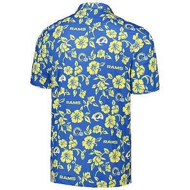 Men's Reyn Spooner Royal Los Angeles Rams Pua Performance Polo