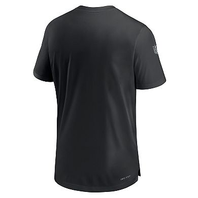 Men's Nike  Black Las Vegas Raiders Sideline Coach Performance T-Shirt
