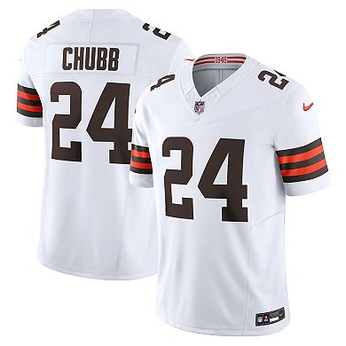 Men's Nike Nick Chubb White Cleveland Browns Vapor F.U.S.E. Limited Jersey
