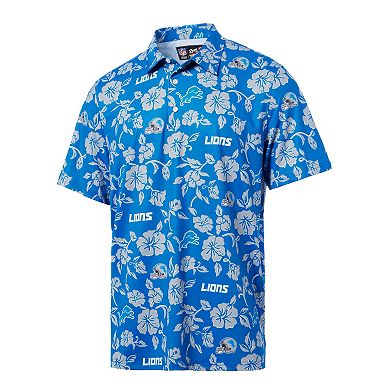 Men's Reyn Spooner Blue Detroit Lions Pua Performance Polo