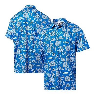 Men's Reyn Spooner Blue Detroit Lions Pua Performance Polo