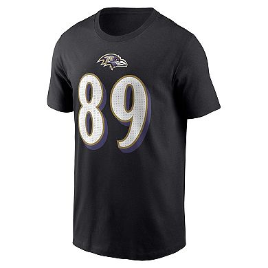 Men's Nike Mark Andrews  Black Baltimore Ravens  Player Name & Number T-Shirt