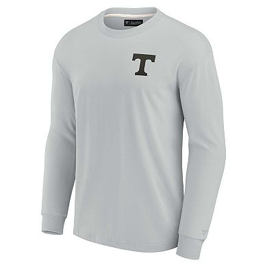 Unisex Fanatics Signature Gray Tennessee Volunteers Super Soft Long Sleeve T-Shirt