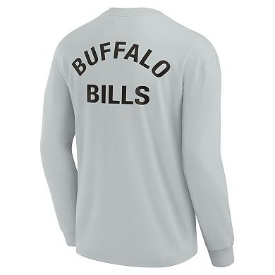 Unisex Fanatics Signature Gray Buffalo Bills Super Soft Long Sleeve T-Shirt