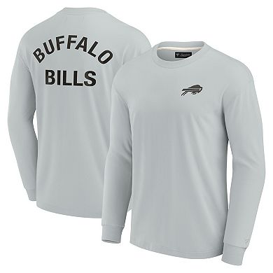 Unisex Fanatics Signature Gray Buffalo Bills Super Soft Long Sleeve T-Shirt