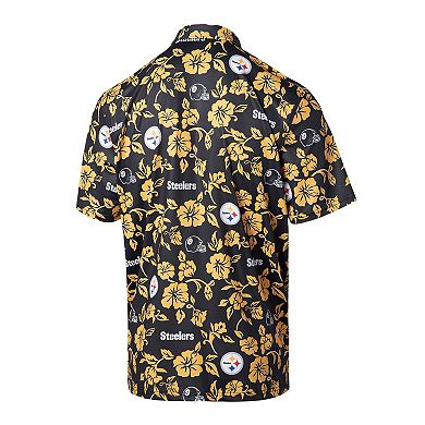 Men's Reyn Spooner Black Pittsburgh Steelers Pua Performance Polo