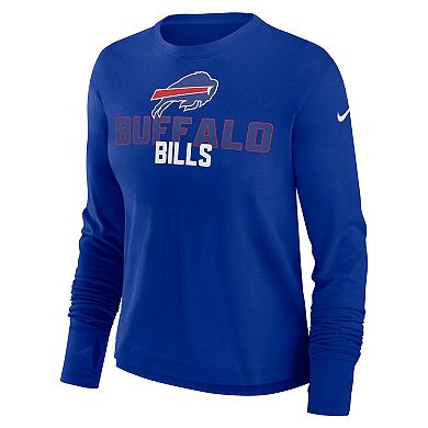Women's Nike Royal Buffalo Bills High Hip Performance Long Sleeve T-Shirt