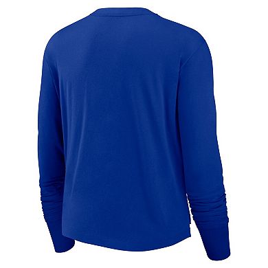 Women's Nike Royal Buffalo Bills High Hip Performance Long Sleeve T-Shirt