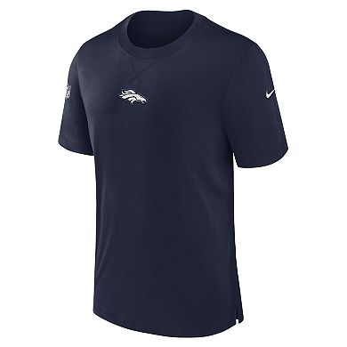 Men's Nike Navy Denver Broncos 2023 Sideline Performance T-Shirt